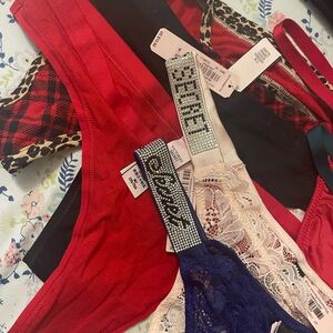 Victoria’s secret underwear NWT and fur hand bag together